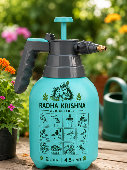 2L Hand Pressure Garden Sprayer Pump Bottle for Plants & Gardening | Radha Krishna Agriculture