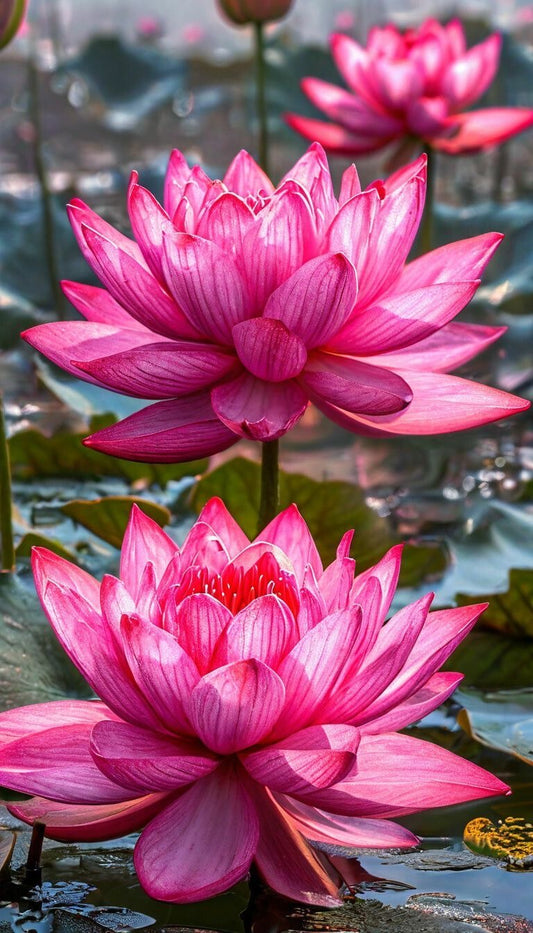Assorted Lotus Tubers – Mixed Color Lotus Flower Tubers Pack Of 2 Vearty
