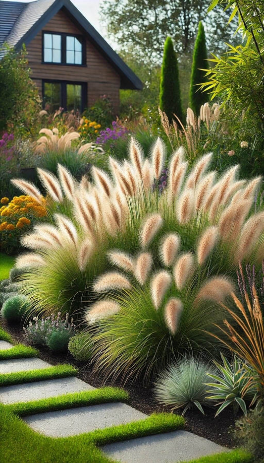 Pampas Grass Seeds | Pack of 100 Premium Ornamental Tall Grass Seeds |