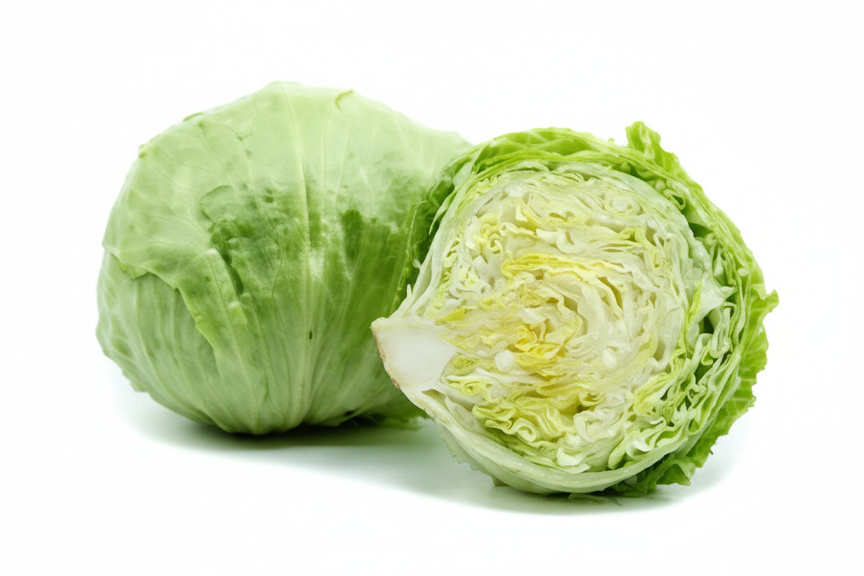 cabbage and cauliflower plants growing in home kitchen garden India