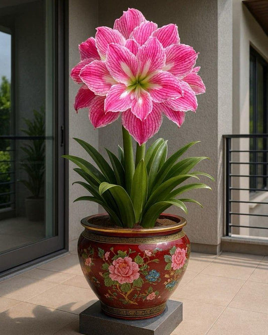 Luxurious Blooms Imported Double Amaryllis Bulbs Pack of 5