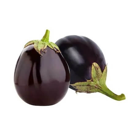 Brinjal Black Round Imported Seeds 50-100