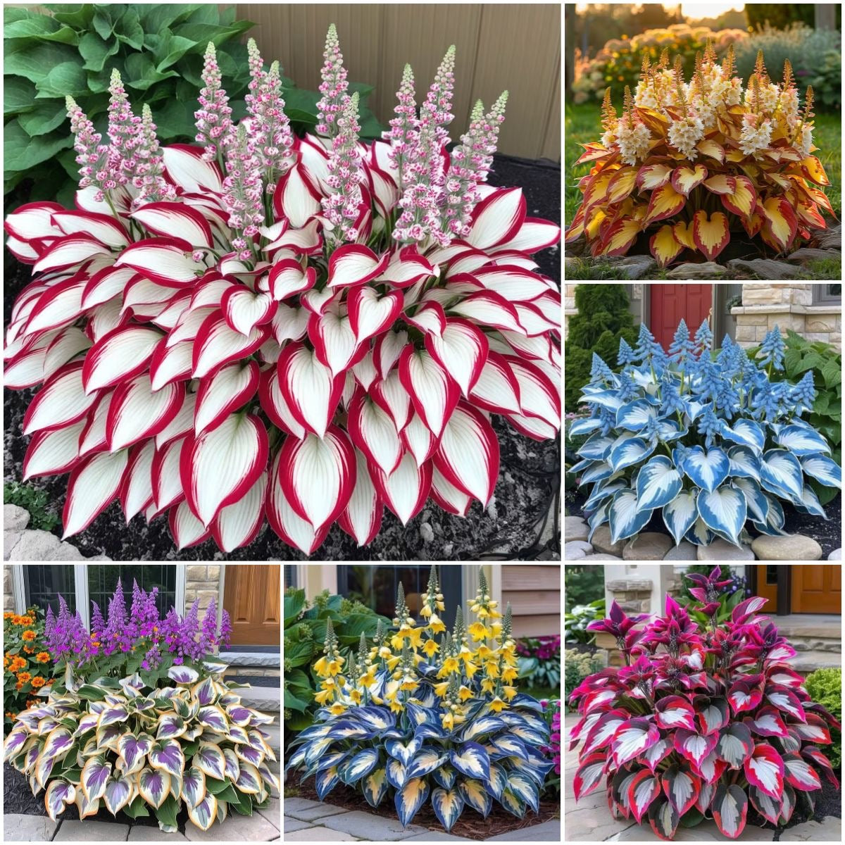 hosta foliage plant growing in shade garden India